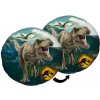 JERRY FABRICS Tvarovaný mikroplyšový vankúšik Jurský svet Dominion Polyester, priemer 40 cm