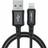 Kábel Acefast C4-02 USB-A na Lightning, 1,8 m, 2,4 A, schválený MFI, čierny