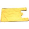 Mikroténové tašky HDPE, nosnosť 12 kg, 33+16x60 cm, žltá, 100 ks