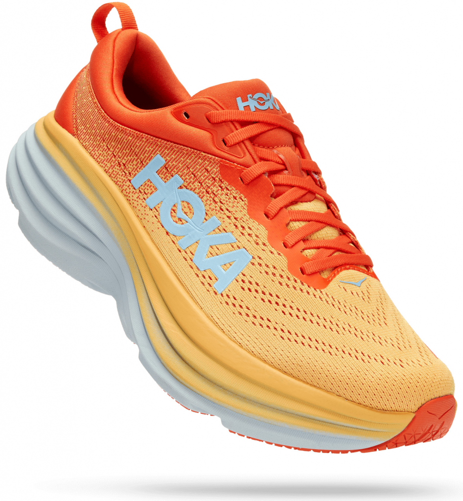 Hoka one one M Bondi 8 PUFFIN\'S BILL AMBER YELLOW