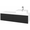 Dreja Kúpeľňová skrinka MODULE SZZ12 120 umývadlo Joy 3 - N01 Biela lesk / N03 Graphite / Levé