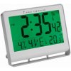 Digitálne hodiny LCD NEO - biele/striebornosivé