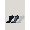 Gant ponožky MONOGRAM ANKLE SOCKS 3-PACK EVENING BLUE