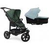 TFK Mono3 2v1 Olive Combi carrycot + Seat unit Nafukovacie kolesá Hlboká vanička Blue Dual Color