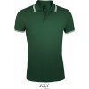 SOL'S | Pasadena Men, Pánske polo, zelená forest - biela, M