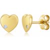 SOFIA zlaté náušnice srdiečka NB4-SOFE0003