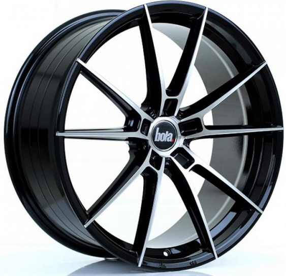 BOLA B19 8,5x19 5x114,3 ET40-45 gloss black polished