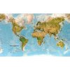 Manutan nástěnná mapa Svět obří 1:21 mil. - fyzický, lamino, 200x120 cm