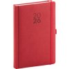 Notique denní diář 2026 Diamante červená