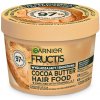 Garnier Fructis Cocoa Butter Hair Food vegánska vyhladzujúca maska pre krepovité a nepoddajné vlasy 400 ml