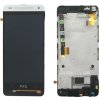 LCD Displej + Dotykové sklo + Přední kryt Silver HTC ONEmini (M4)