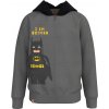 Chlapčenská mikina LEGO® kidswear, CARDIGAN W. HOOD tmavo sivá,žltá,čierna 110