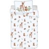 JERRY FABRICS Obliečky do postieľky Lesné zvieratká baby Bavlna, 100/135, 40/60 cm