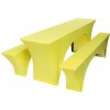 TENTino Elastický poťah STANDARD na pivný set 220x50 - 220x70 cm Farba obrusu: SVIETIVO ŽLTÁ / YELLOW