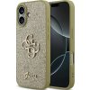 Guess pevné veľké trblietavé 4G púzdro pre iPhone 17 zlaté (GUHCP17SHG4SGD)