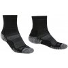 Pánské ponožky Bridgedale Hike Lightweight Merino Performance 3/4 Crew black/silver - M (6-8,5) / EU 40-43 / 24,5-27 cm