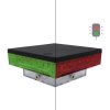 LED lampa SEMAFOR, 12/24 V na stĺpik 80 x 80/100 x 100 mm