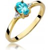 Blink-Blink Diamantový prsteň zo zlata s Topásom 2308ZToDB