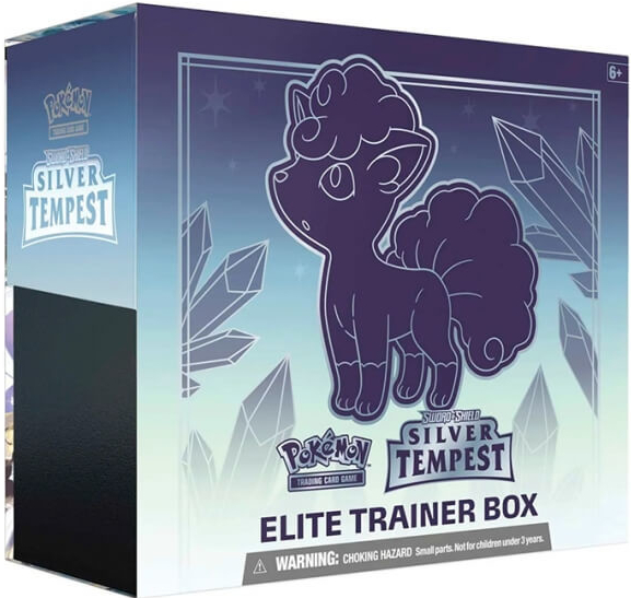 Pokémon TCG Silver Tempest Elite Trainer Box Alolan Vulpix VSTAR