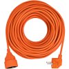 Solight predlžovací prívod - spojka, 1 zásuvka, 30 m, 3 x 1,5mm2, oranžová