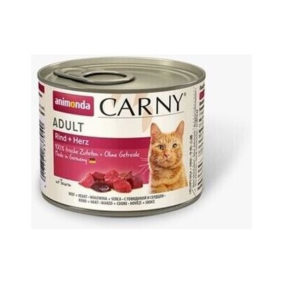 Animonda, Nemecko Animonda CARNY® cat Adult hovädzie a morčacie srdiečka bal. 6 x 200 g konzerva