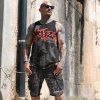 Yakuza tielko pánske skull slim racer UHB 24044 čierna