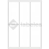 Labelea Samolepiace etikety 65x142 mm biele papierové, na hárku A4, pre laserovú a atramentovú tlač, Farba etikiet Biela, Počet hárkov v balení 100 EPY065142W006S