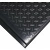 Čierna penová protiúnavová protišmyková rohož Plus (diamant) - dĺžka 90 cm, šírka 60 cm, výška 1,5 cm