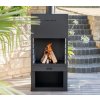 Westmann Krb s grilom 70 x 41 x 229 cm čierny