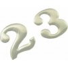 Číslo samolepiace '8' 3,5cm strieborné