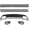 KITT Air Diffuser with Exhaust Tips and Stickers Grey for Mercedes A-Class W176 (2012-2018) Sport Pack