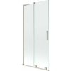 Mexen Velar L, 2-krídlová posuvná vaňová zástena 95 x 150 cm, 8mm číre sklo, brúsená oceľ, 896-095-003-01-97
