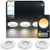 Zapustené LED svietidlo GU10 IP44 kúpeľňové biele Adore Philips HUE 3 ks