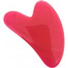 Masážna pomôcka Gua Sha - neónovo ružová