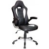 IDEA nábytok Kancelárske kreslo RACER čierna/biela