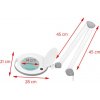 KOZMETICKÁ LUPA LAMPA ELEGANTE 6014 60 LED SMD 5D NA STÔL