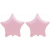 FLEXMETAL Balón fóliový – hviezda, pastelová svetloružová, 45 cm, 2 ks 8595596327805