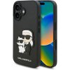 Karl Lagerfeld PU Saffiano Karl and Choupette Zadní Kryt pro iPhone 16 Plus Black KLHCP16MSANKCPK (KLHCP16MSANKCPK)