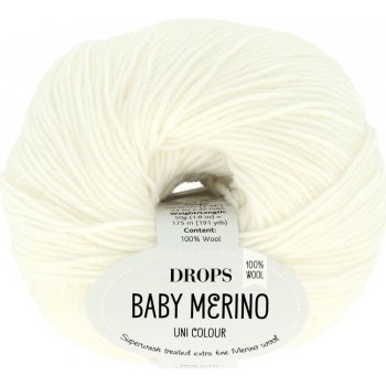Drops Baby Merino UNI 01 biela