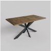Femix Rozkladací jedálenský stôl SAMLE 150-190 x 80 cm dub Lefkas čierna