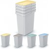 Prosperplast Set odpadkových košů SYSTEM 4x12 l popelavě šedý