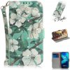 Peňaženkové 3D puzdro na Motorola Moto G8 Power Lite - Watercolor Flowers