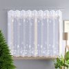 Záclona žakárová, Polárka metráž, biela 180 cm