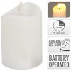 Sviečka LED TIMER biela 10 cm