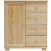 ImportWorld Komoda Kamil - v100 x š100 x h42 cm (Barva dřeva: Olše)