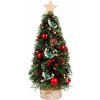 Stromček MagicHome Vianoce, na podstavci, s hviezdou, 18x40 cm