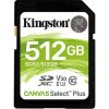 Kingston 512GB SDXC Canvas Select Plus U1 V10 CL10 100MB/s SDS3/512GB