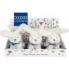 Doudou Plyšový zajačik so šatkou 12 cm