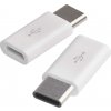 EMOS Adaptér micro USB-B 2.0 / USB-C 2.0, biely, 2 ks, 2335072310