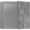 Hansgrohe XtraStoris Rock Zápustná polica s dvierkami na obkladačky 30x30x14 cm, brúsená nerezová oceľ 56091800